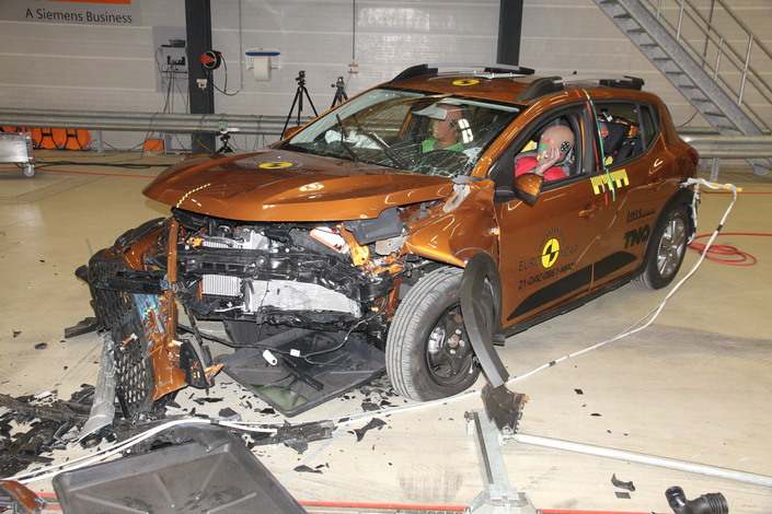 Nouvelle Dacia Sandero : 2 étoiles seulement au crash-test Euro NCAP 