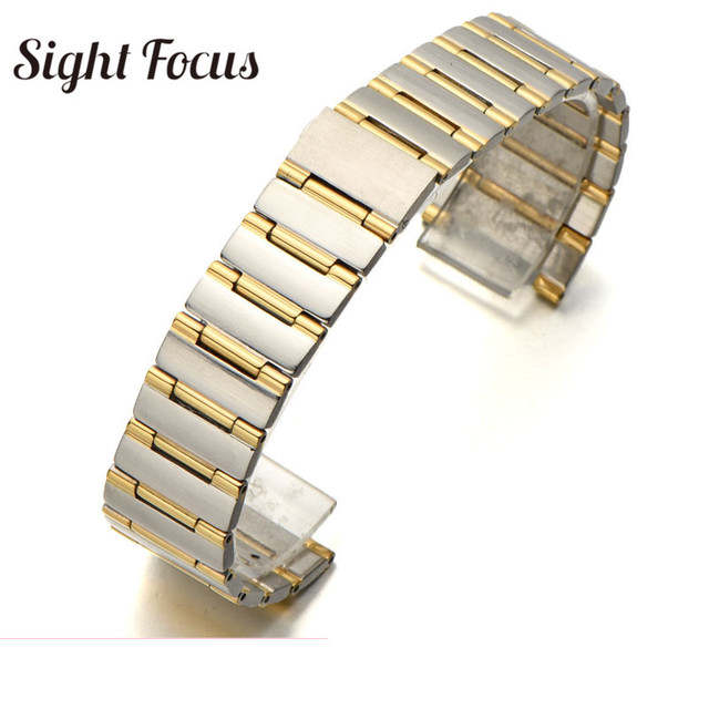 16mm 23mm Notch End Stainless Steel Replacement Strap for Omega Constellation Metal Watch Bands Bracelets Belts Brand Accessorie