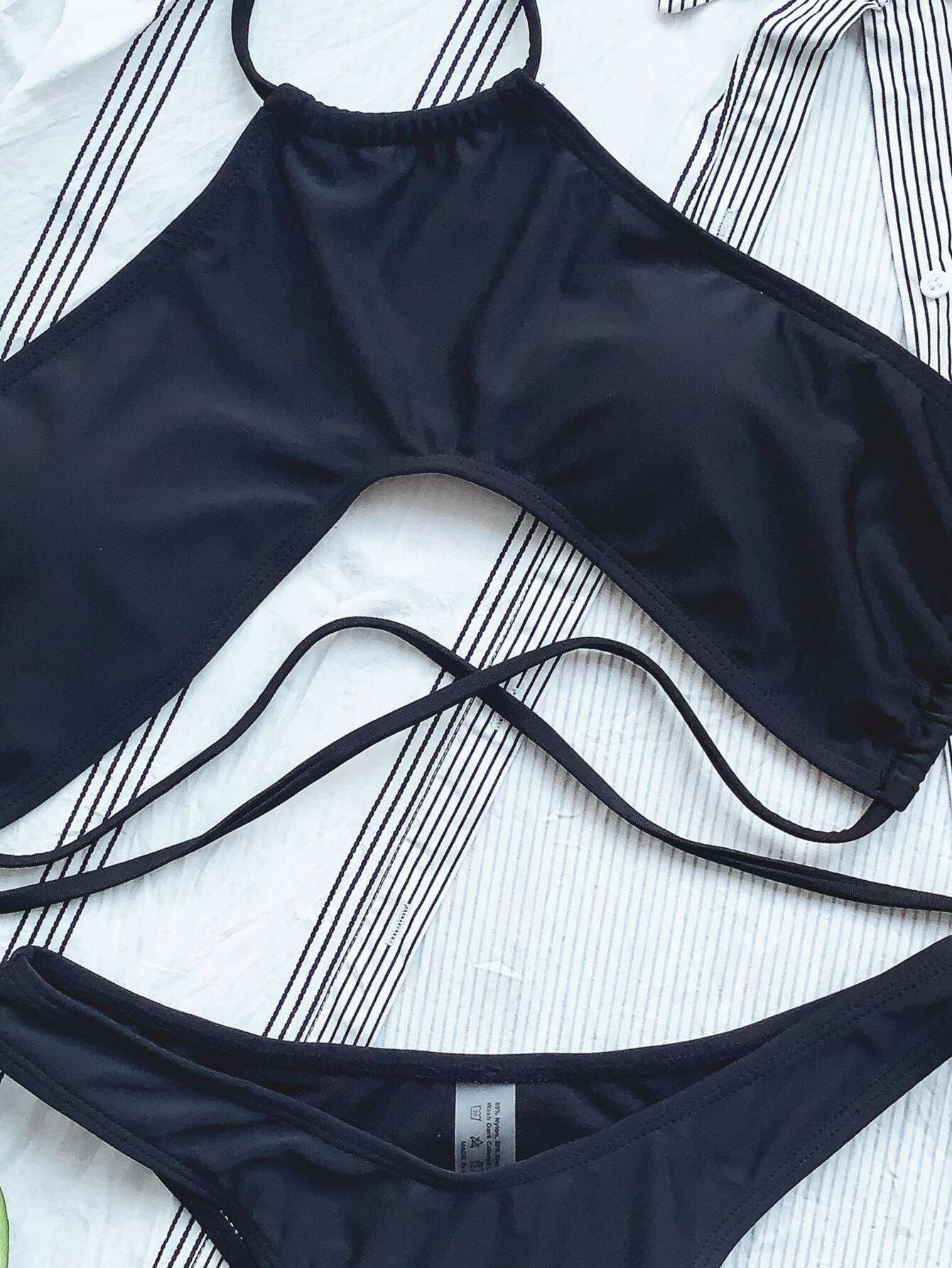 Black Sexy Bikini Brazilian Push Up Bikinis Set Swimsuit Women Two Piece Swimwear Beachwear Bathing Suit Maillot De Bain Femme