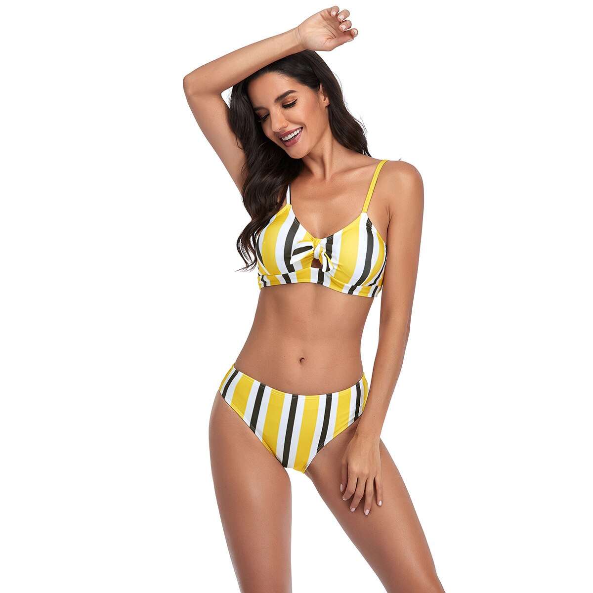 Sexy Bikini 2021 Woman Striped Swimsuit Women 2 Pieces Swimwear Summer Beach Wear Bathing Suit Brazilian Bikinis Set Biquinis