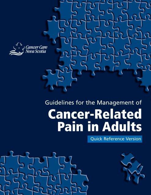 Guideline: Evidence-Based Best Practices for the Management of Cancer-Related Pain