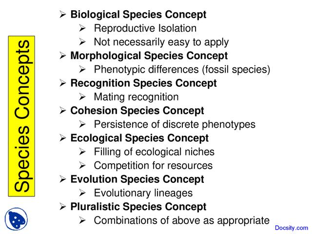 Biological species resources 