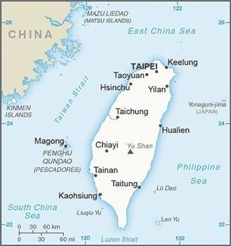 Taiwan, Penghu, Jinmen, Mazu Single Tariff Area