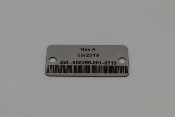 Metal barcode