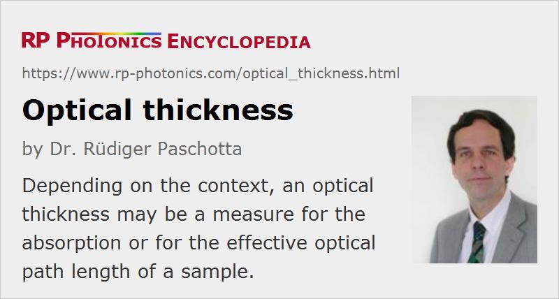 Optical thickness 