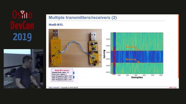 Frequency hopping station