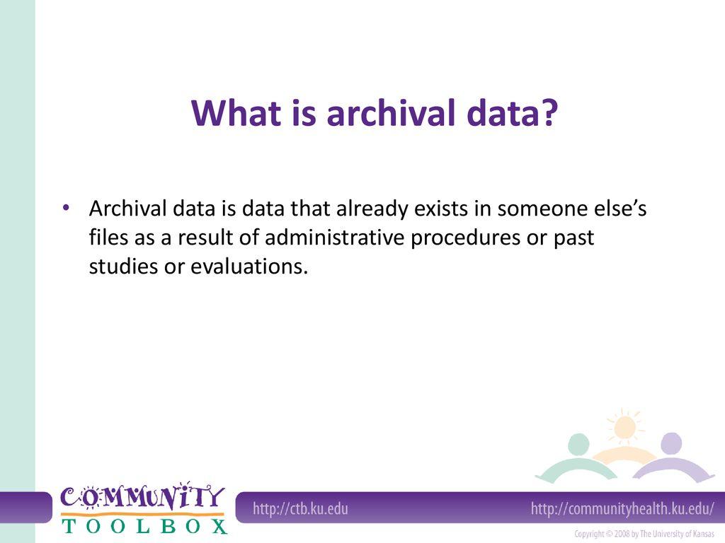 Archival statistics