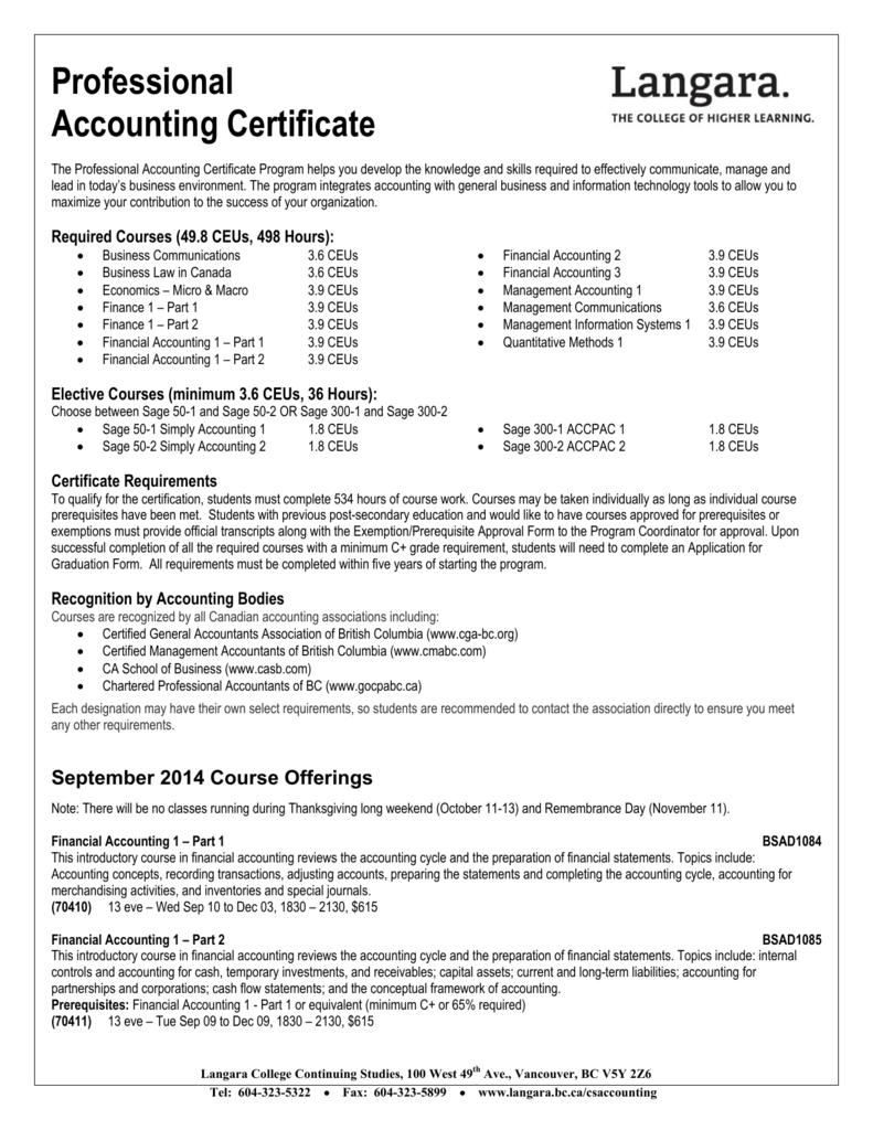 Summary accounting certificate accounting form 