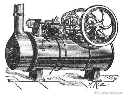 Steam power device