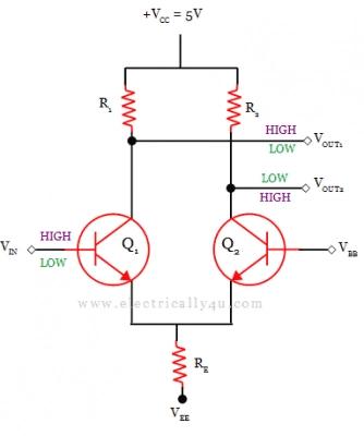 Emitting pole coupling logic circuit 