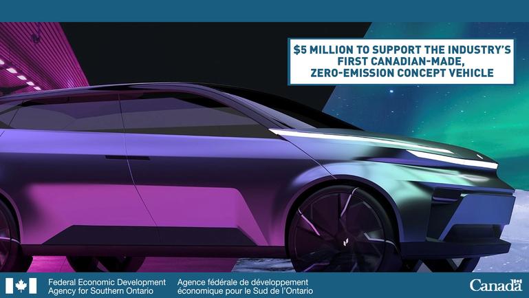 The Canadian government invests in the first Canadian-made electric car 