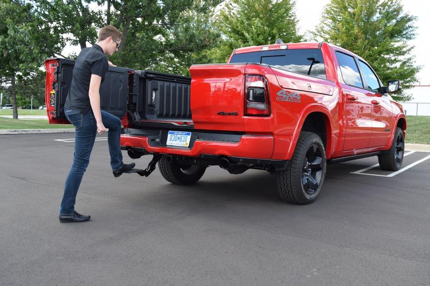 The new Mopar bed steps allow you to jump onto your Ram bed without pulling your hamstrings!