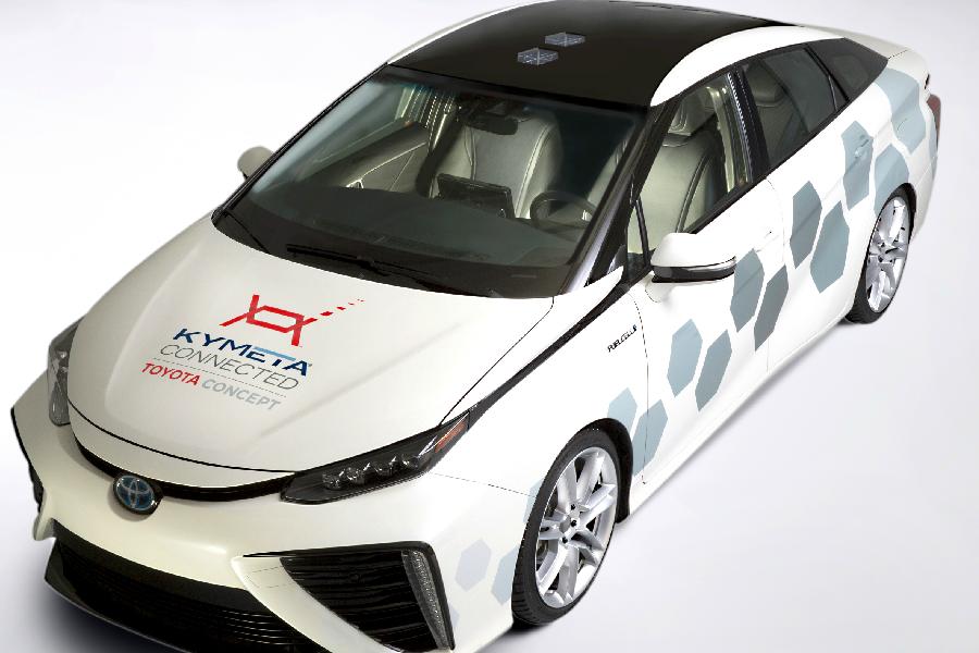 Toyota showcases vehicles with satellite communication capabilities 