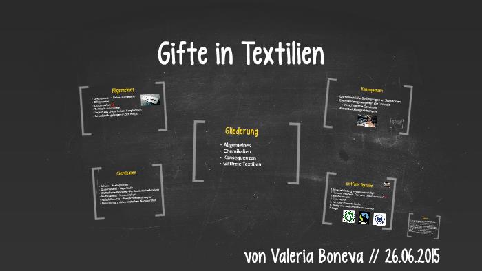 Giftstoffe in Textilien