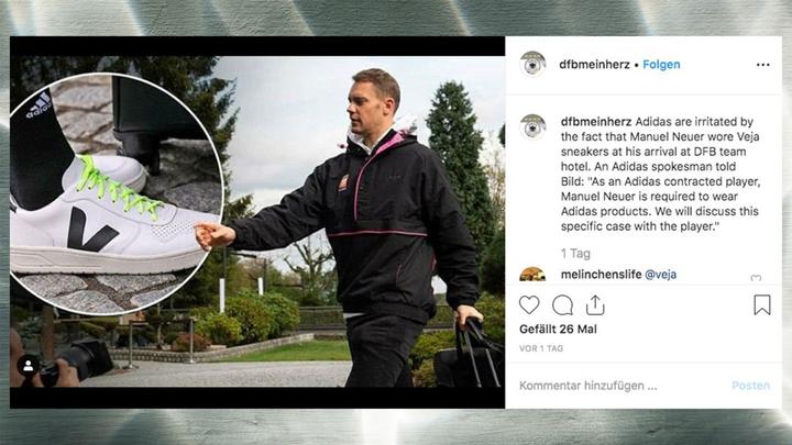 Manuel Neuer trägt Öko-Sneaker – und bekommt Ärger mit Adidas