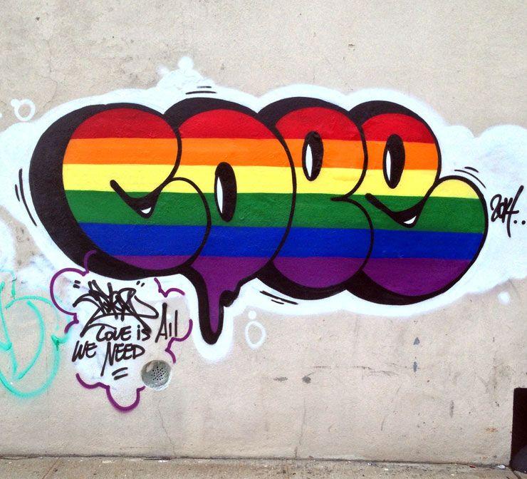 „Cope 2“Graffiti vom Bronx-Brocken