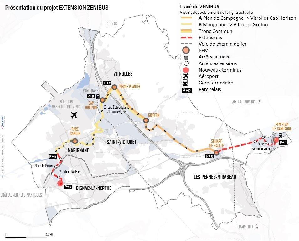 Aix-Marseille-Provence : la Métropole prépare l'extension du Zenibus 