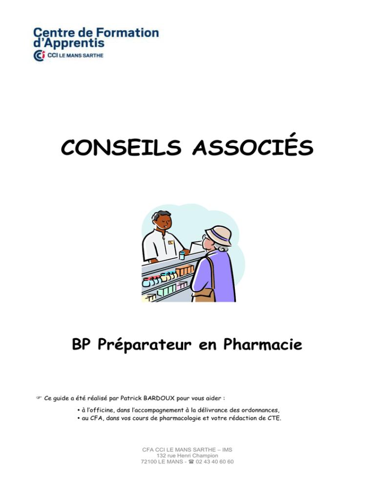 BP préparateur en pharmacie 
