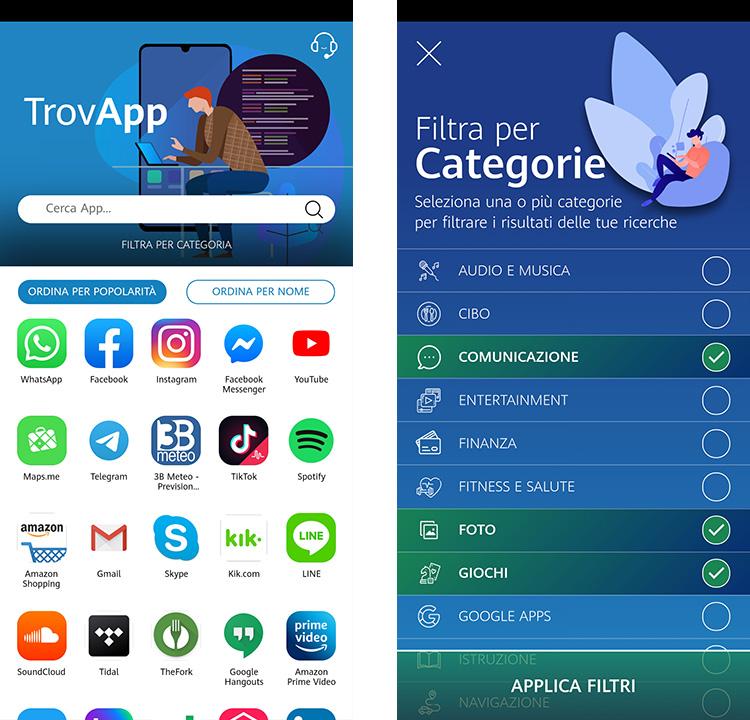 Here is TrovApp, the app that allows you to find and download apps for Huawei HMS devices