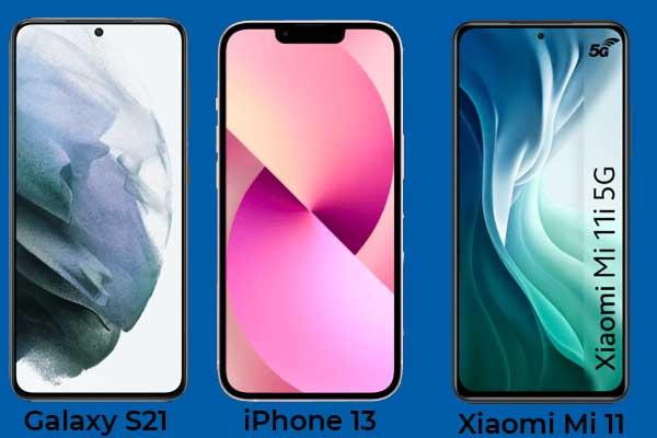 Comparatif : Apple iPhone 13, Samsung Galaxy S21 ou Xiaomi Mi 11, lequel acheter ? 