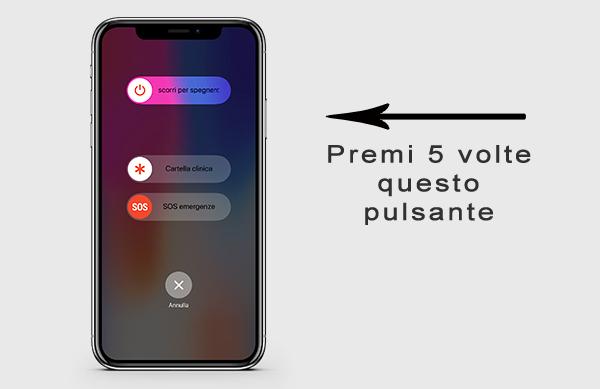 Come spegnere iPhone X 