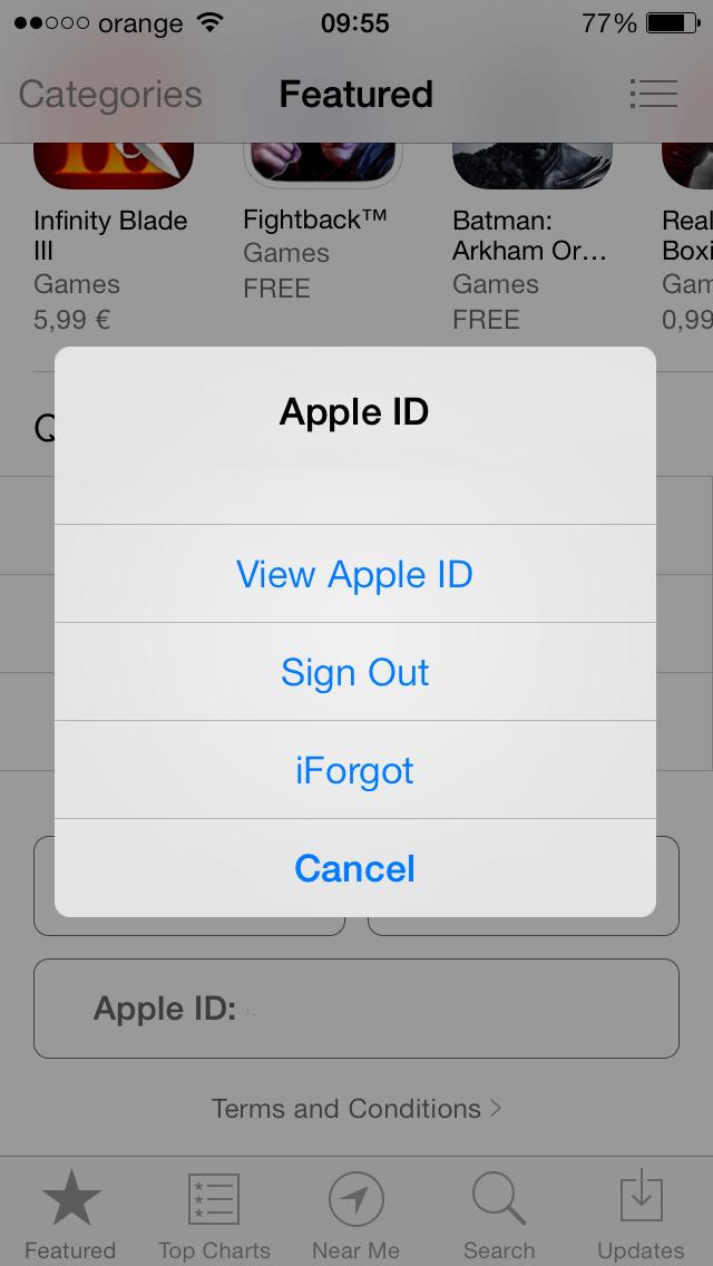 Cum schimb tara unui Apple ID ? 