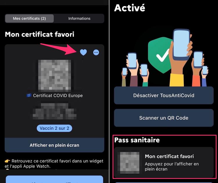 TousAntiCovid : comment afficher le widget pass sanitaire sur iPhone ? 