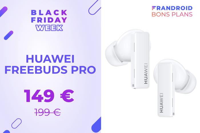 HUAWEI FreeBuds Pro wireless headphones shown at -53% for Black Friday 