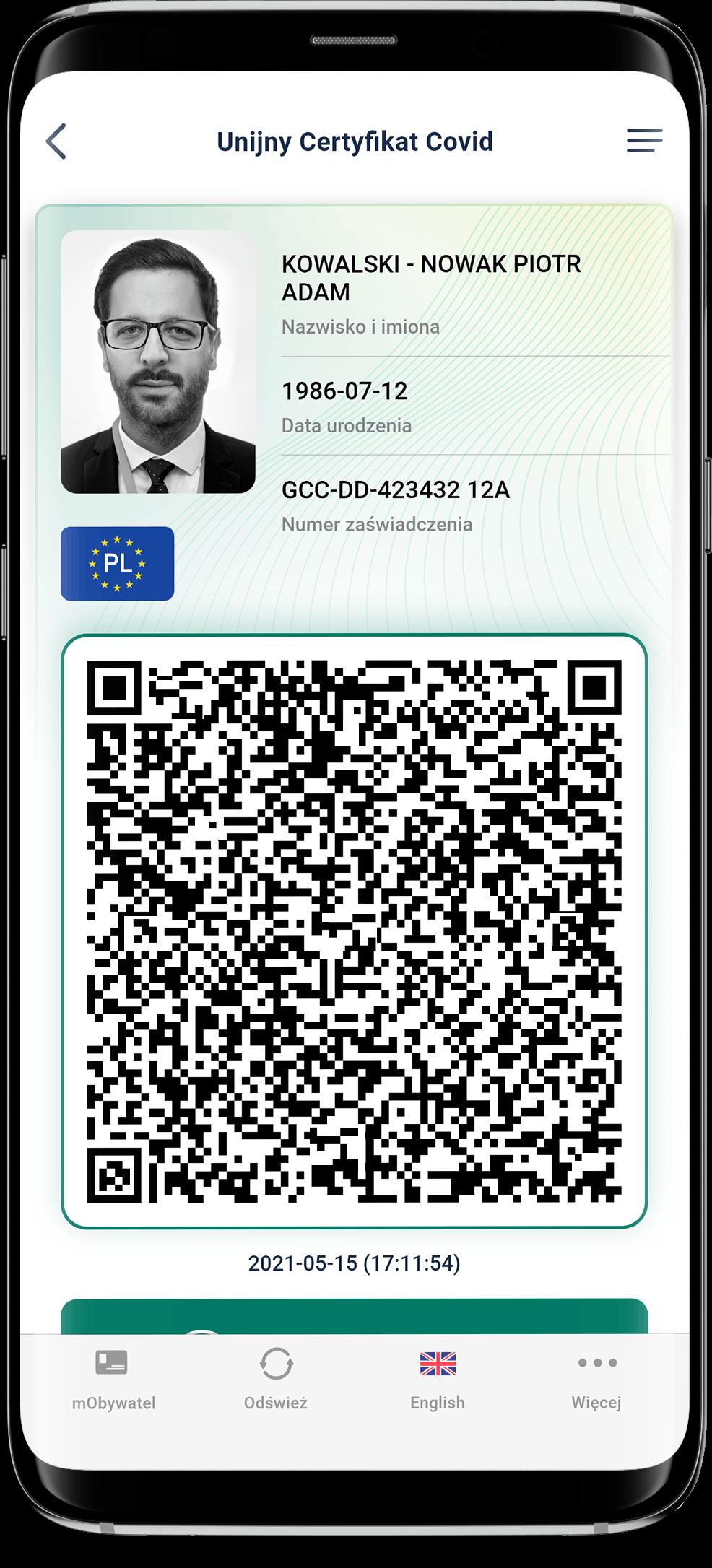 Unijny Certyfikat COVID - aplikacja dla Androida i iOS potwierdzi UCC 