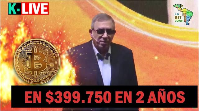 "Bitcoin 399 750 dollaria 21 kuukaudessa" Carlos Maslatónin mukaan Labitconfissa
