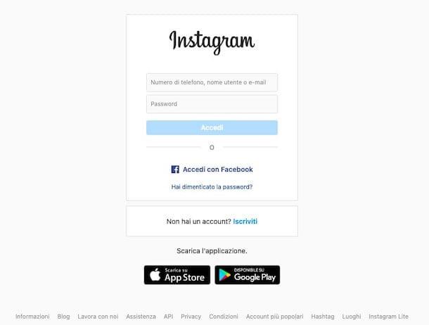 Riattivare un account Instagram disabilitato