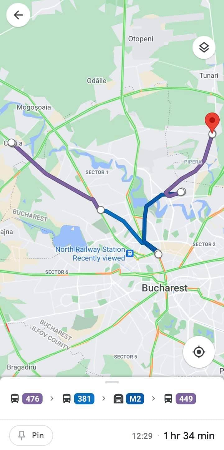 Nicuşor Dan: Public transport from Bucharest is official on Google maps