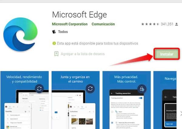 Comment installer Microsoft Edge sur Android 