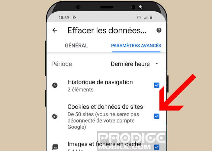 Téléphone Android : Comment vider le cache et les cookies du navigateur Web ? 