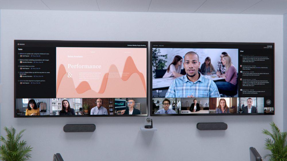 Multiple new features that support hybridworks for Microsoft, "Teams" and "Teams Rooms"