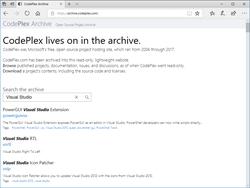 プロジェクトホスティングサービス“CodePlex”が廃止、アーカイブサイトが開設される