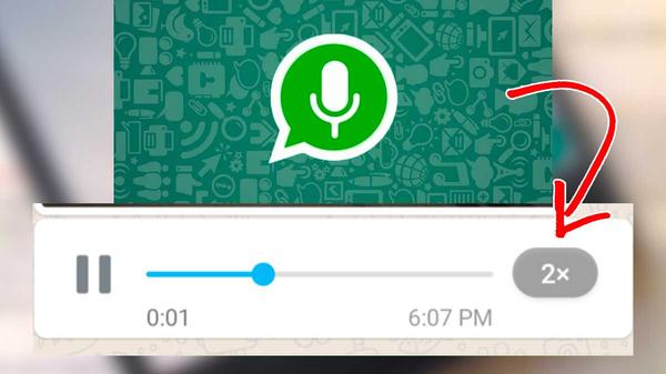 WhatsApp, how to listen to audio messages faster