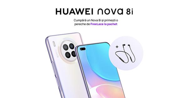 HUAWEI Nova 8i a fost anunțat oficial și poate fi deja comandat din România; Vine cu căști wireless cadou și extra-garanție pentru fani 