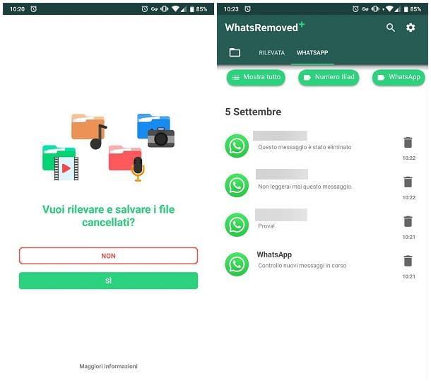 WhatsApp, how to recover the deleted messages: the app to download