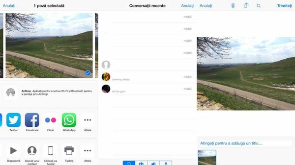 WhatsApp Messenger – iata cum partajezi poze, clipuri video, link-uri, etc fara a intra in aplicatie 