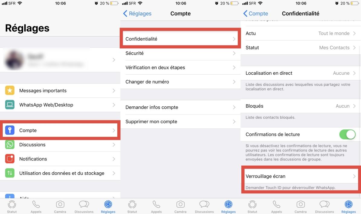 WhatsApp : comment verrouiller l’application avec Face ID ou Touch ID sur iPhone 