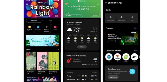 Samsung removed ads from the weather app ahead of time