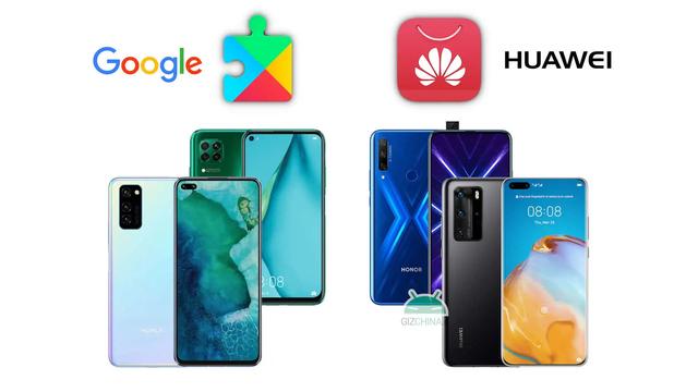 Wszystkie telefony komórkowe Huawei i Honor na sprzedaż z usługami Google 