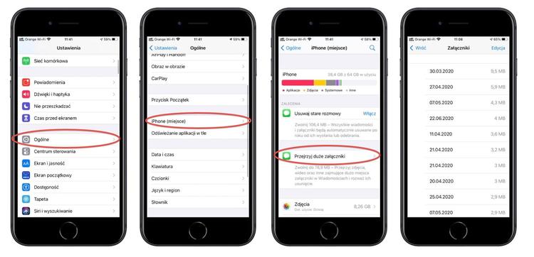 How to remove attachments from conversations in the iPhone message application