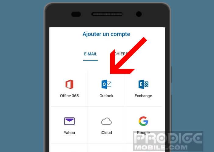 How to add an email box to an Android smartphone?
