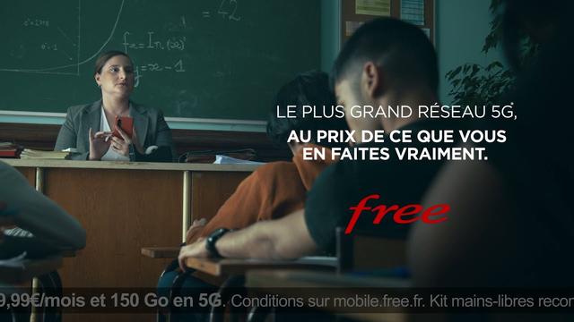 La 5G Free Mobile aussi a droit à une nouvelle publicité, “au prix de ce que vous en faites vraiment” 