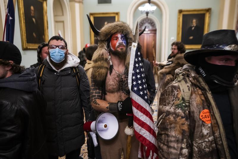 'QAnon bison' pleads guilty to assault on US Capitol