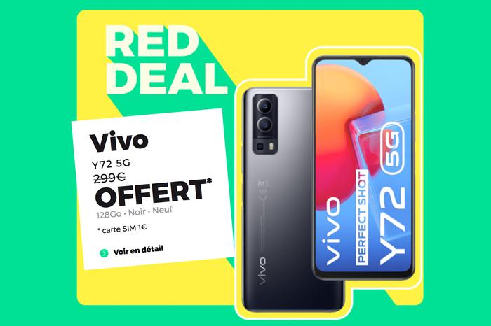 RED by SFR vous offre ce smartphone Vivo si vous prenez ce forfait mobile 100 Go 