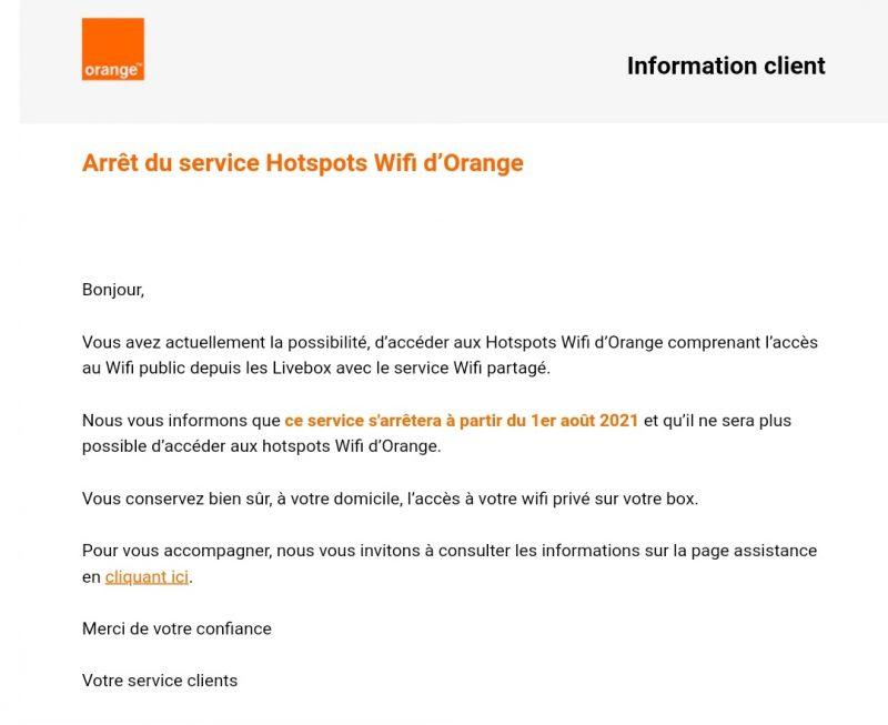 Après Free, Orange annonce mettre fin à son service de wifi communautaire