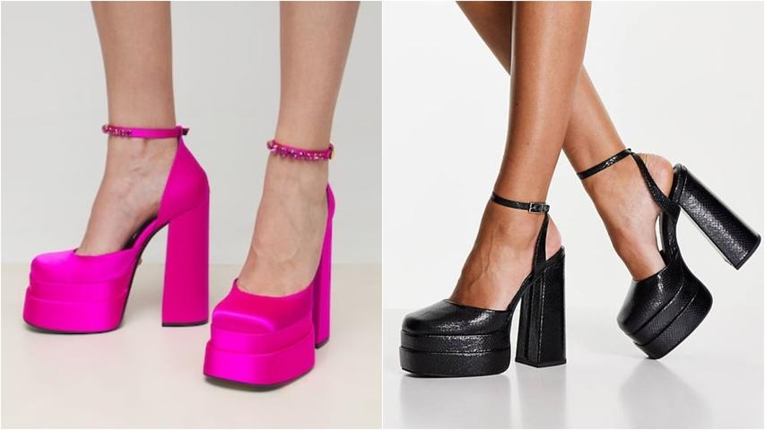 Corazón Asos calca los zapatos del año: las plataformas de Versace de 1.100 euros que pueden ser tuyas por 50